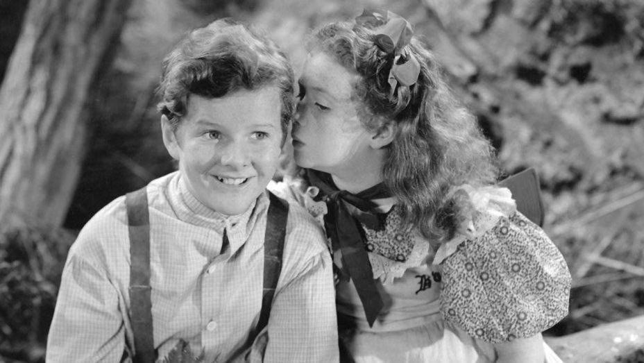 Tommy Kelly with Ann Gillis as Becky Thatcher in 'The Adventures of Tom Sawyer.' (United Artists/Photofest)