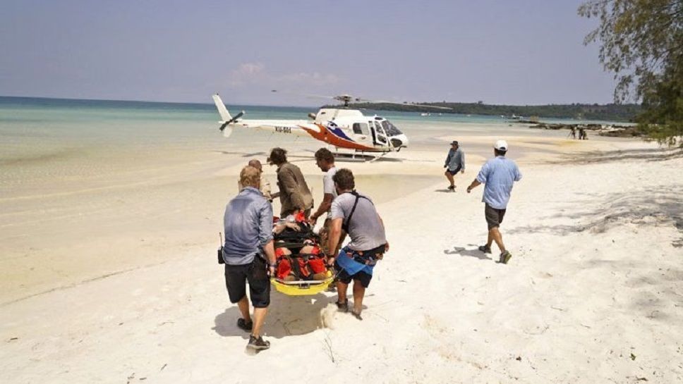 Caleb is evacuated from Survivor Kaoh Rong