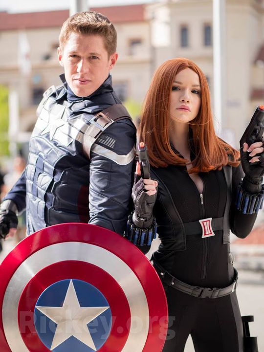 Captain American and Black Widow