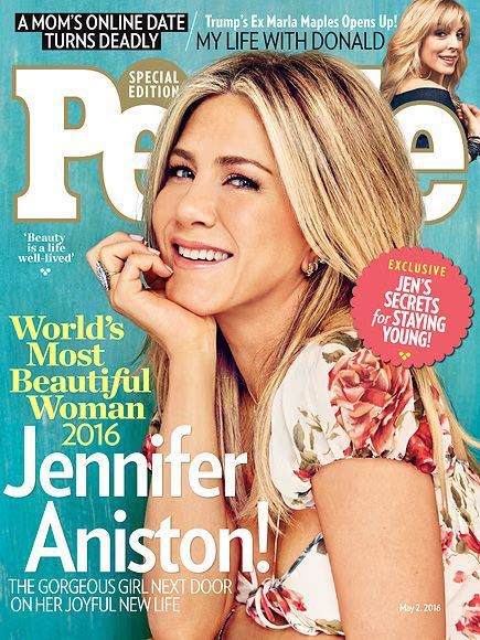 Jennifer Aniston Named PEOPLE's 2016 World's Most Beautiful Woman