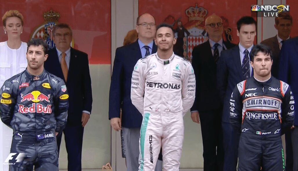 Monaco Grand Prix podium 2016