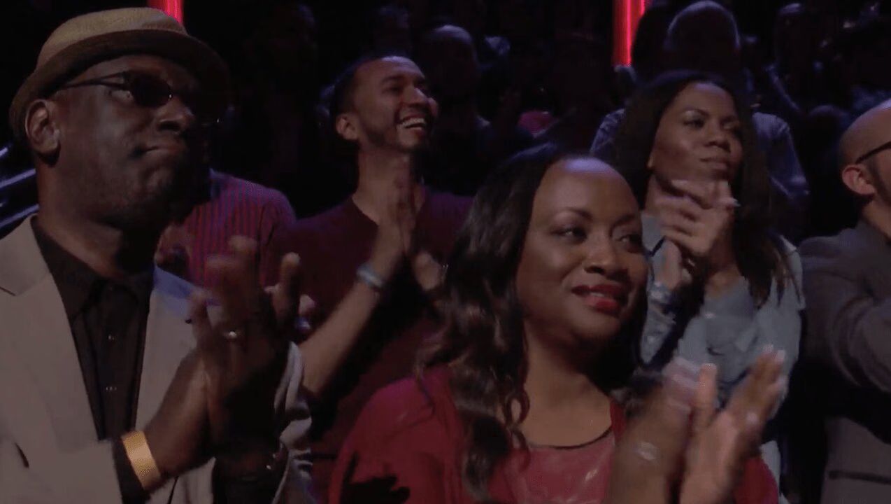 Source: NBC / Pat Houston at Whitney Houston Hologram taping