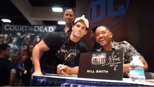 Henry Cavill Surprises Will Smith In Disguise at San Diego Comic Con 2016 (VIDEO)
