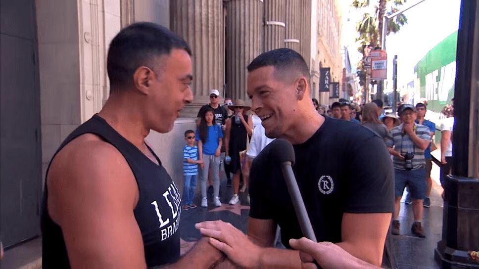 UFC Star Nate Diaz Confronts Conor McGregor Fans on 'Kimmel' (VIDEO)
