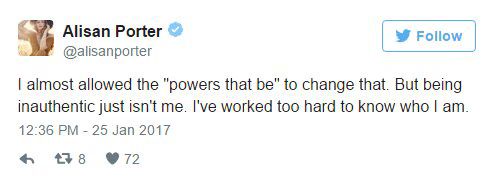 Alisan Porter Republic Record tweet