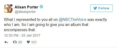 Alisan Porter tweet