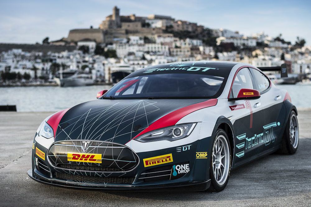 First Tesla Race Car Goes 0-60 In Crazy Time